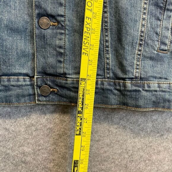 NWT WRANGLER X COLOSSEUM Oklahoma Jean Jacket Women's Large Blue Sooners OU New - Picture 11 of 16